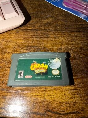 Nintendo Crash Bandicoot GBA Cartridge with Green Label